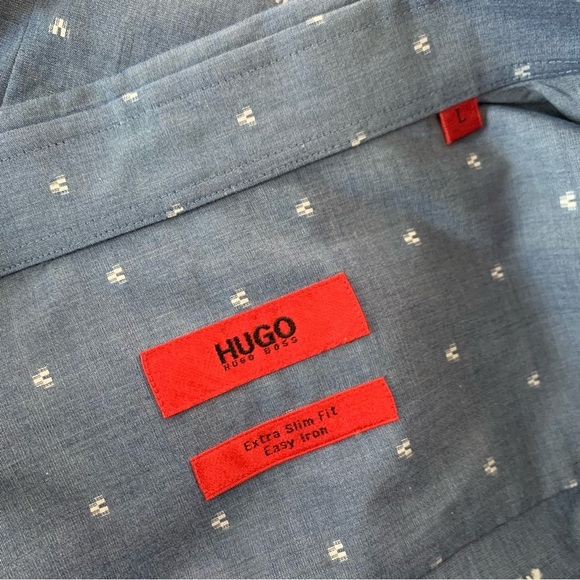 Hugo by Hugo Boss ELISHA FIL COUPE BUTTON-DOWN SHIRT - Picture 8 of 10